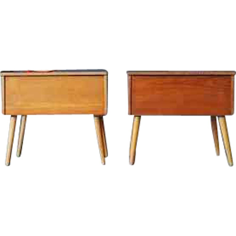 Pair of Mid Century Teak Bedside Cabinets by 'Relax'