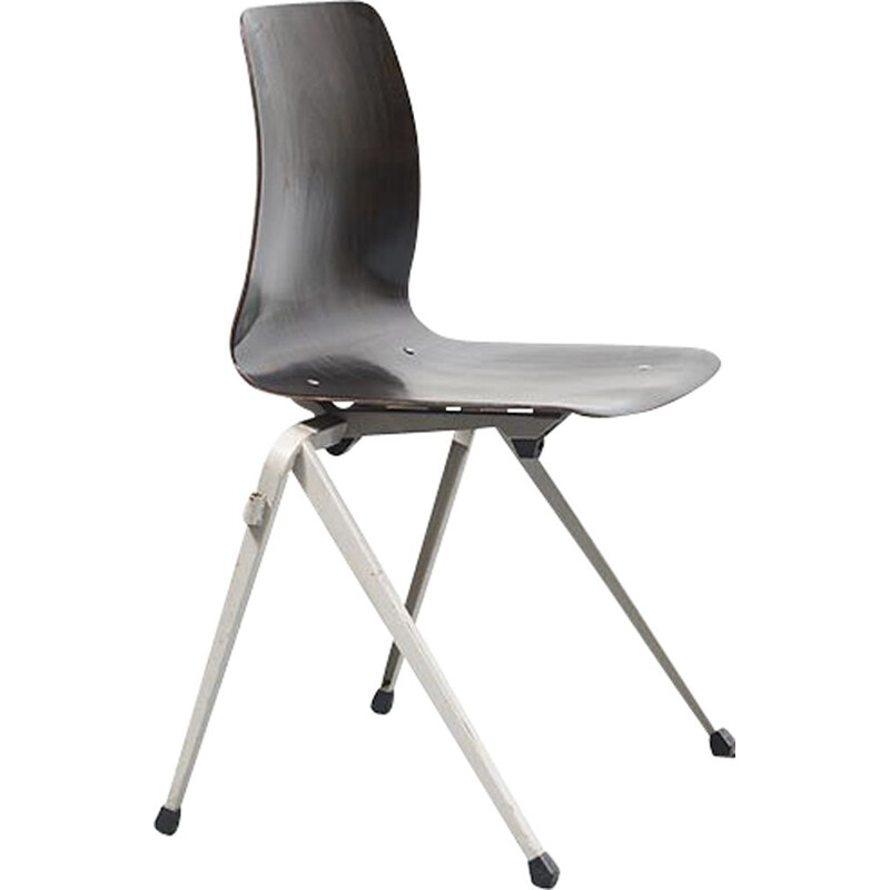 Vintage chairs Galvanitas S20 Ebony Light Grey 1960