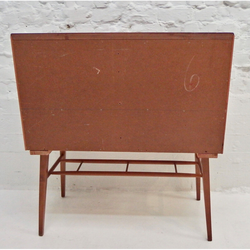 Small Scandinavian Teak Vintage Secretary