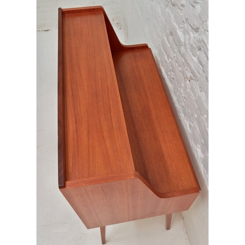 Small Scandinavian Teak Vintage Secretary