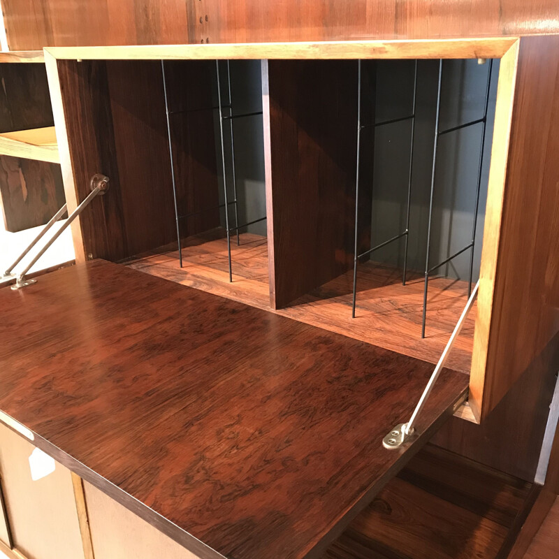 Vintage bookcase by Poul Cadovius Royal System in Rosewood for Cado, Denmark 1960s