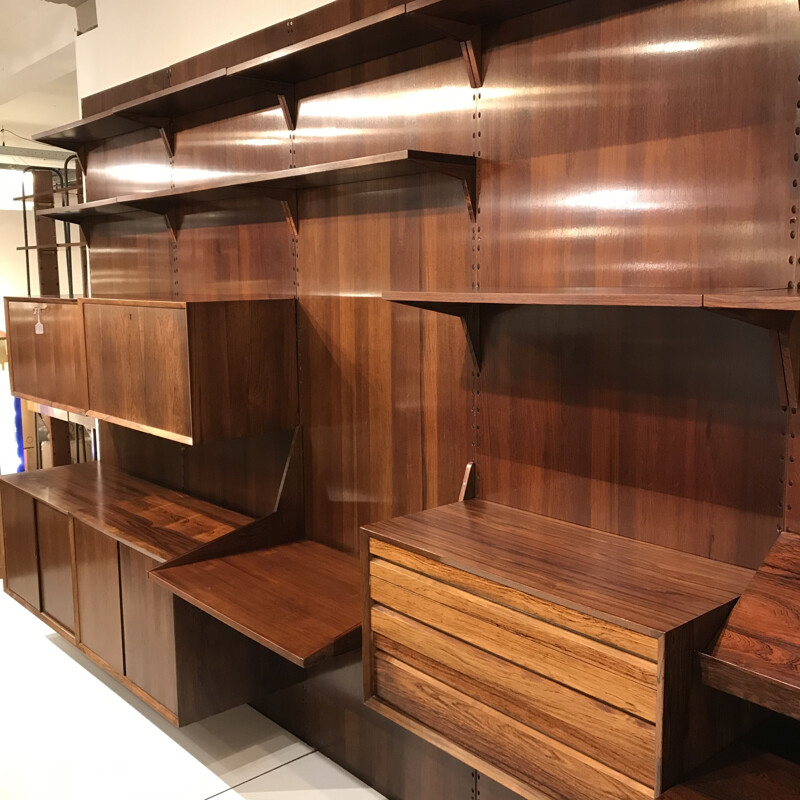 Vintage bookcase by Poul Cadovius Royal System in Rosewood for Cado, Denmark 1960s