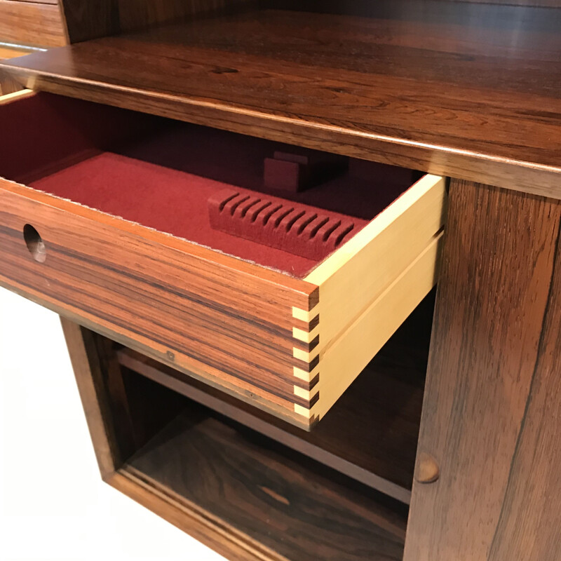 Vintage bookcase by Poul Cadovius Royal System in Rosewood for Cado, Denmark 1960s