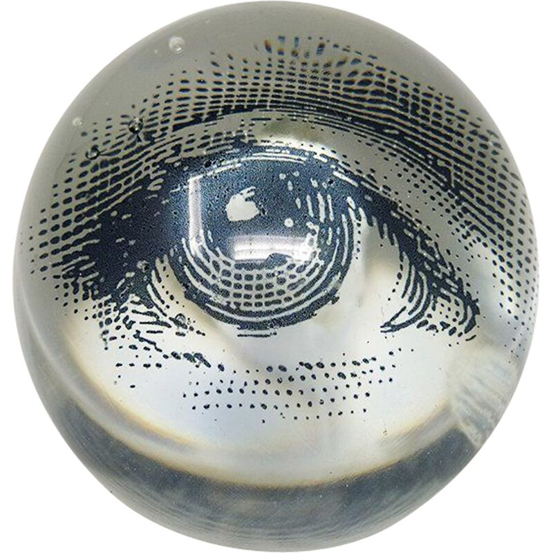 Vintage crystal sphere by Piero Fornasetti, 1968
