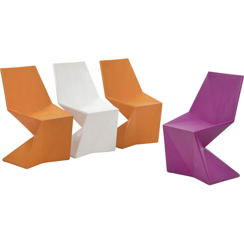 Set of 4 Vintage chair Vertex Karim Rashid