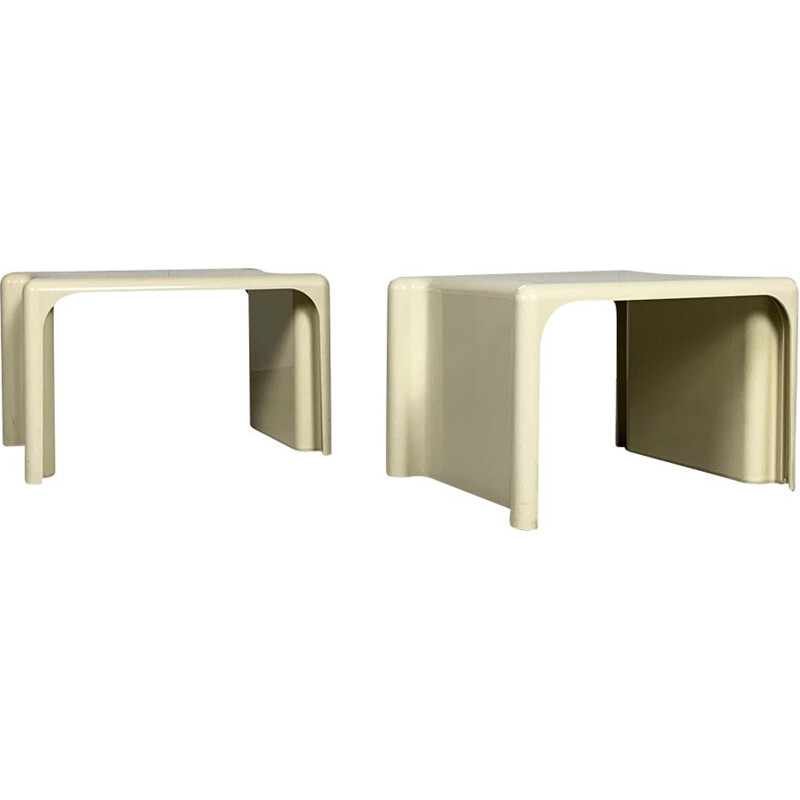 Pair of Vintage Scagno Stacking Tables by Giotto Stoppino for Elco, 1970s