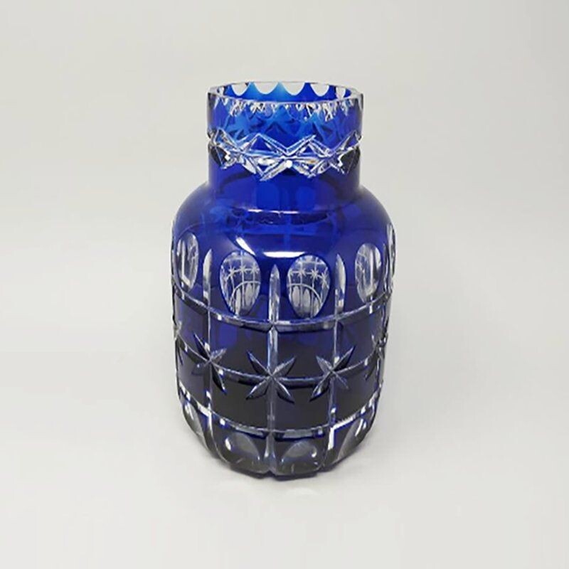 Vase bleu vintage de Creart, Italie, 1960