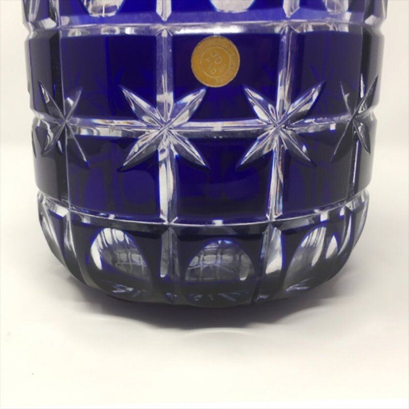 Vaso azul vintage por Creart, Itália, 1960