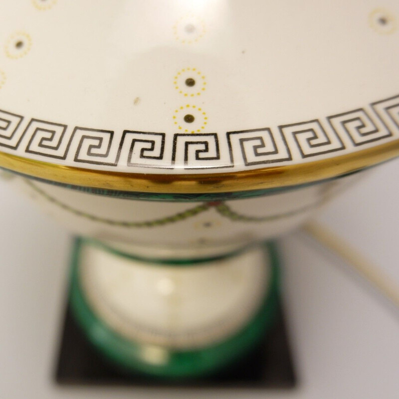  Paire De Lampes De Table  vintage En Porcelaine Italienne Par Giulia Mangani