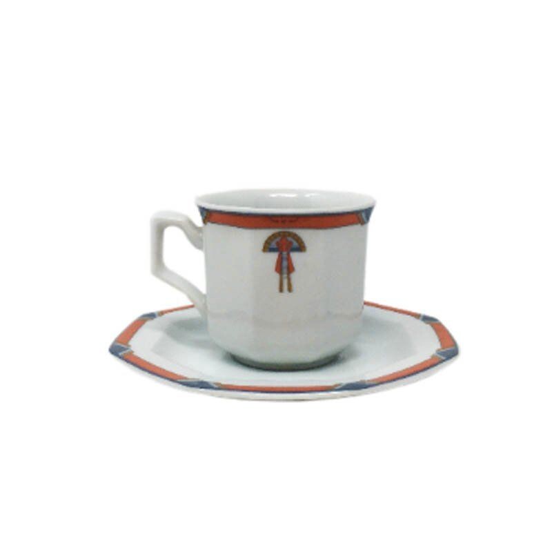 Juego de té y café de cerámica Art Decó, Alemania 1930