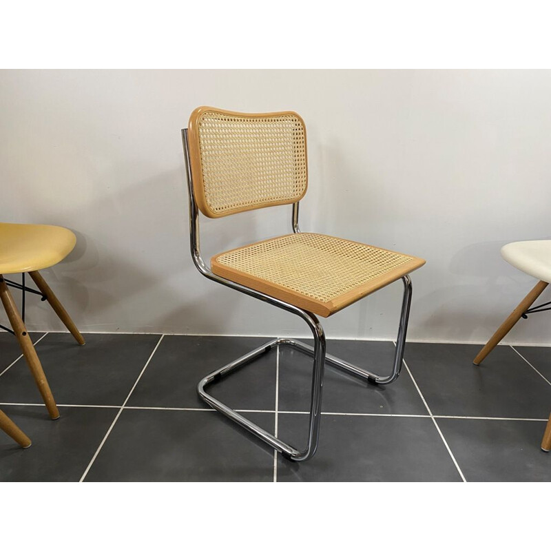 Vintage chair or seat without armrests Cesca B32 Marcel Breuer 1970