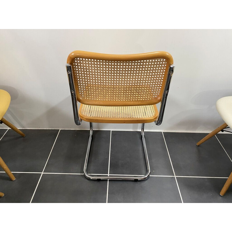 Chaise ou siège vintage sans accoudoirs Cesca B32 Marcel Breuer 1970