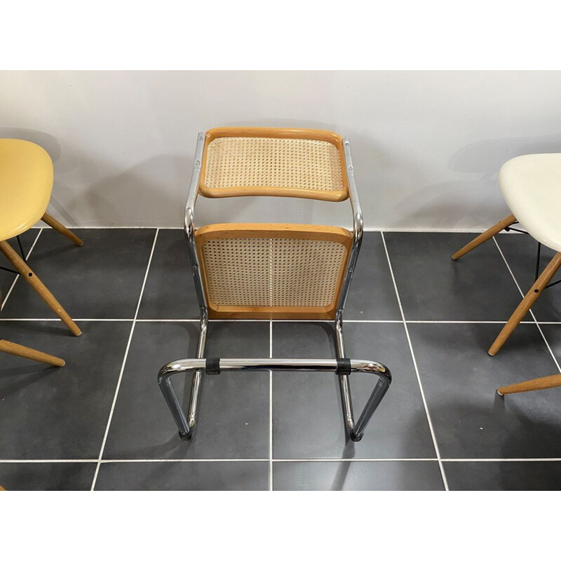 Vintage chair or seat without armrests Cesca B32 Marcel Breuer 1970