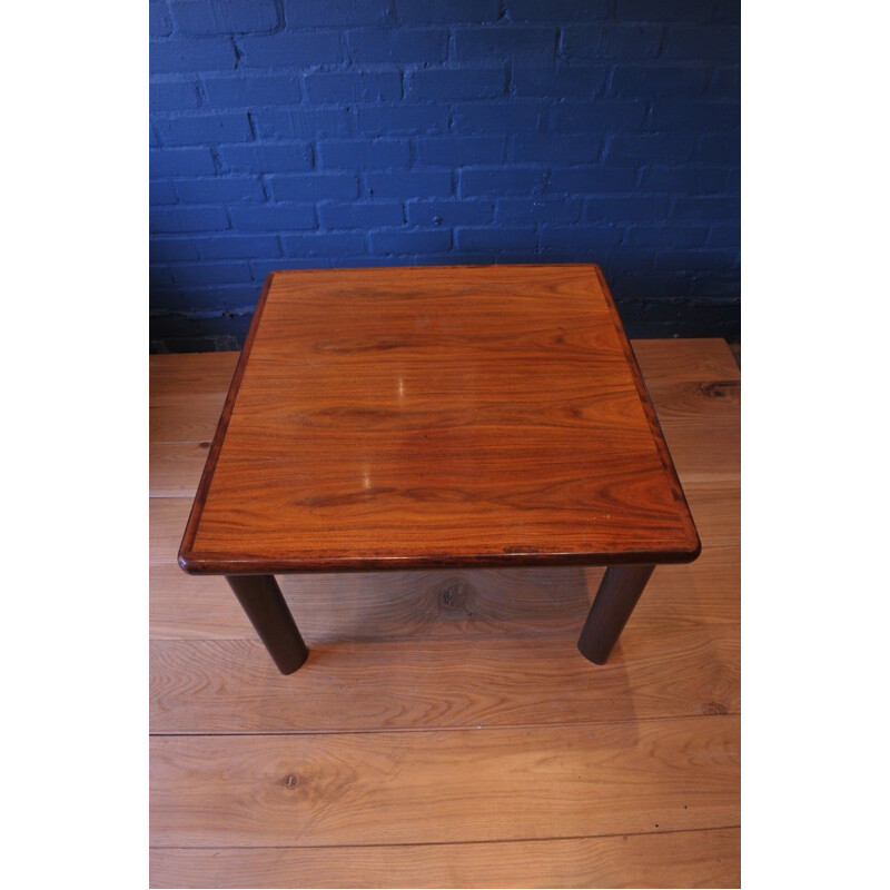 Square Mid-Century Rosewood & Teak Coffee Table from Dyrlund