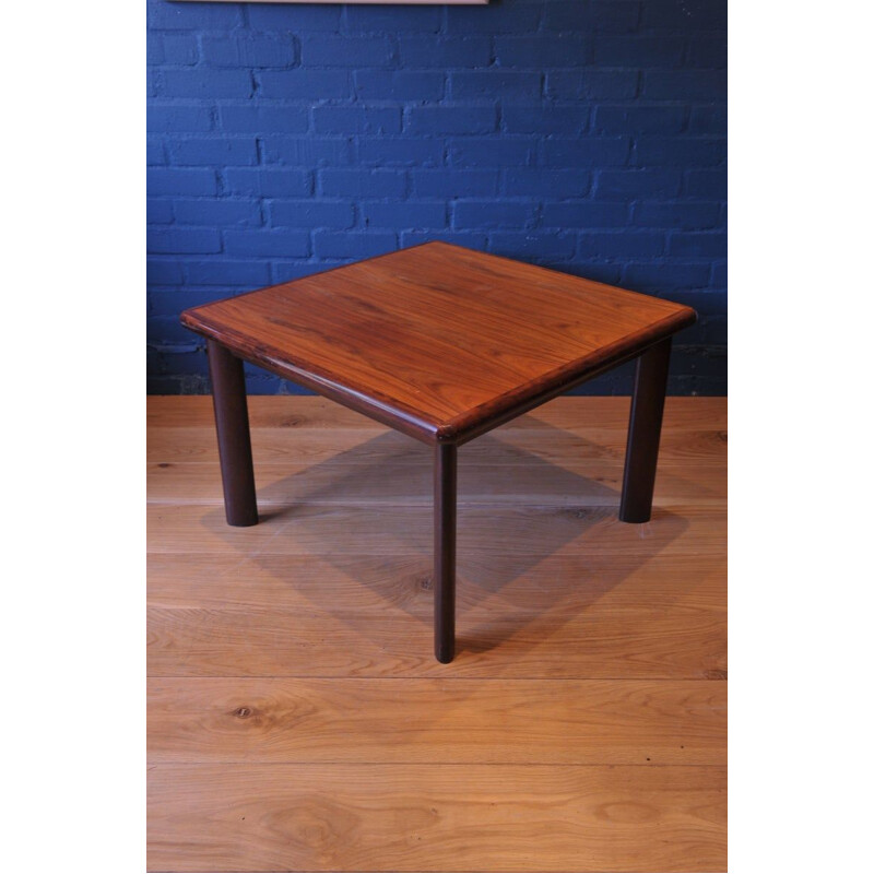 Square Mid-Century Rosewood & Teak Coffee Table from Dyrlund