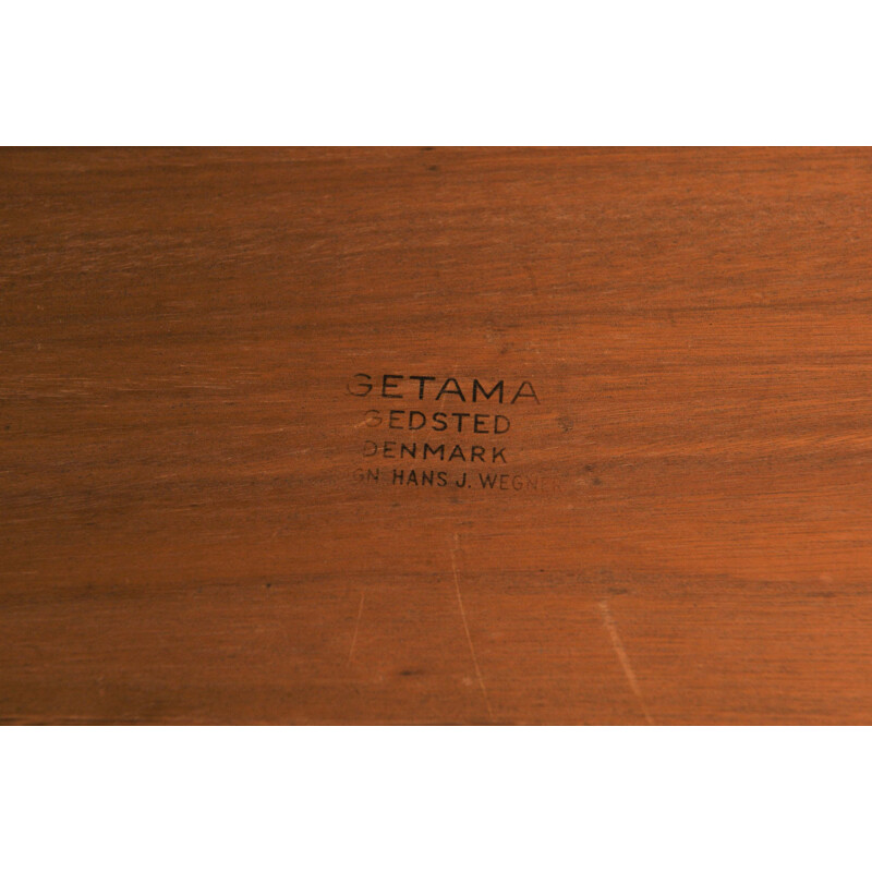 Table basse vintage en chêne par Hans Wegner pour Getama 1960