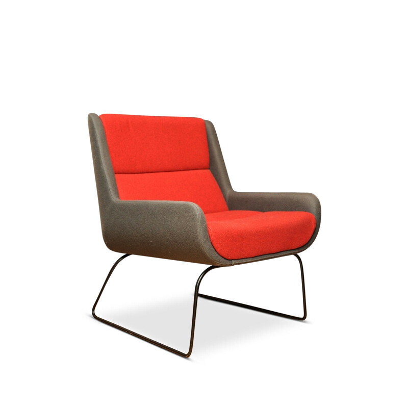 Red and Grey Hush Chair from Naughtone x Herman Miller, 2006