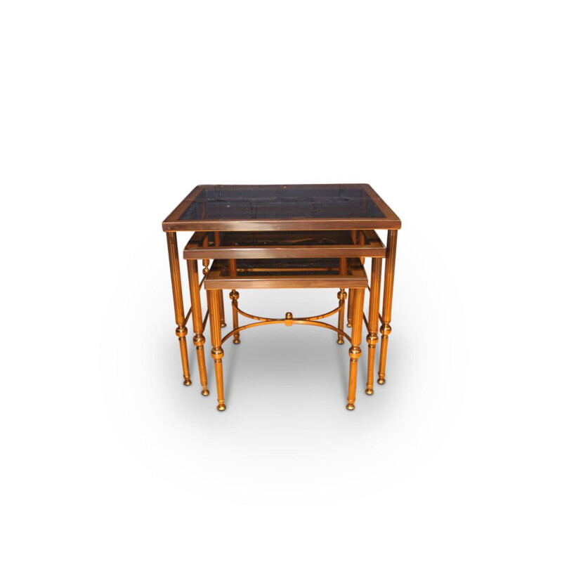 Vintage nesting tables by Maison Charles for Maison Jansen, 1960