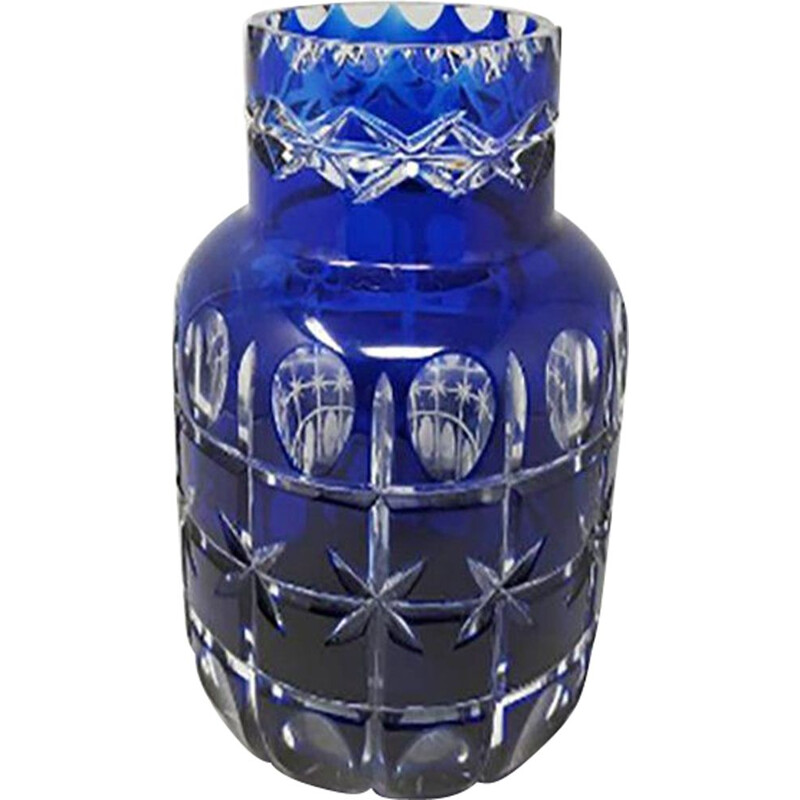 Blaue Vintage-Vase von Creart, Italien, 1960