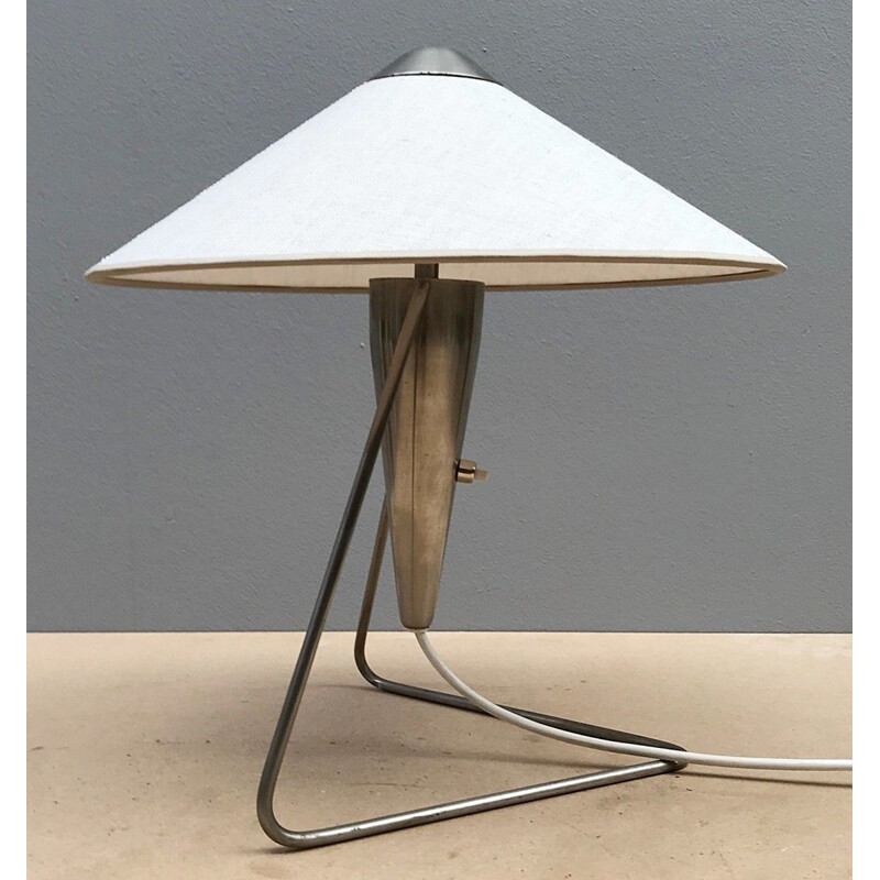 Lampe de Bureau vintage en Laiton, 1950s