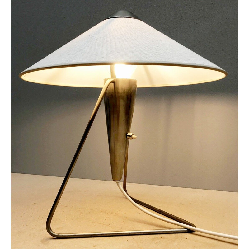 Vintage Brass Desk Lamp, 1950s