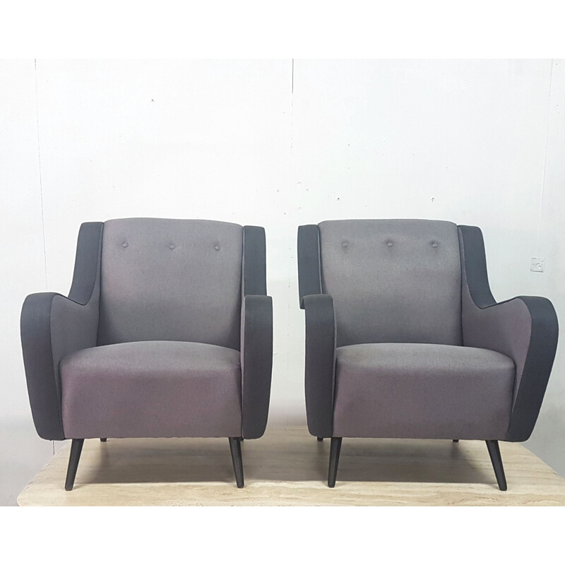 Pair of  mid century armchairs, 1950s