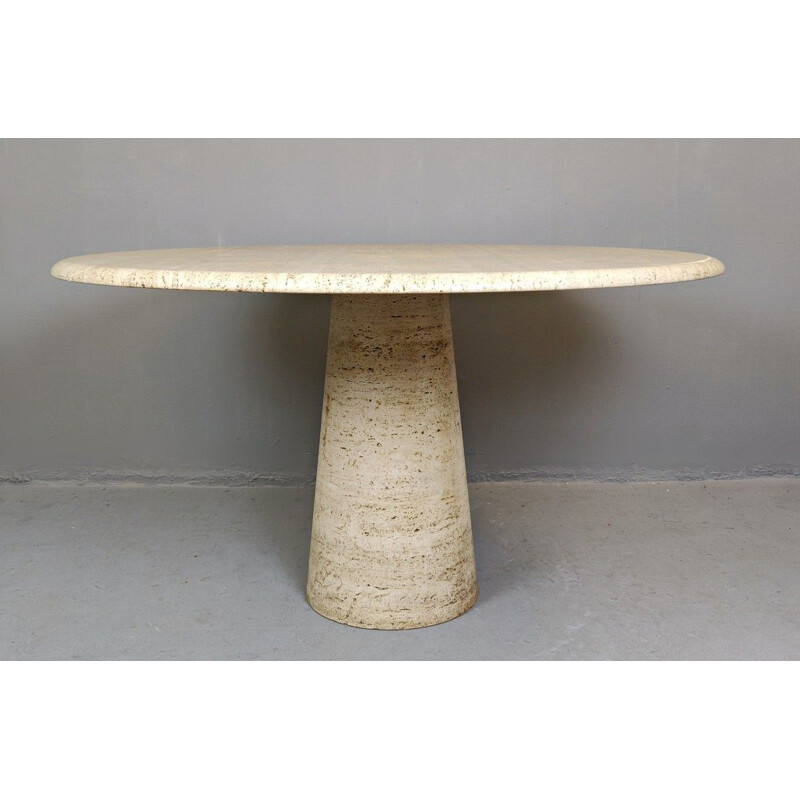 Vintage travertine table, 1970