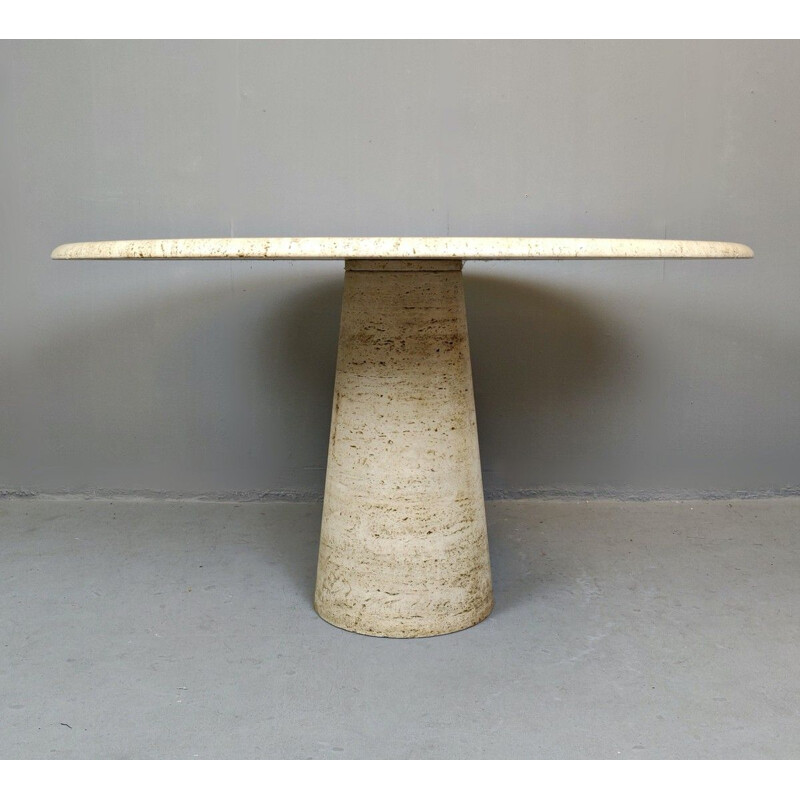 Vintage travertine table, 1970