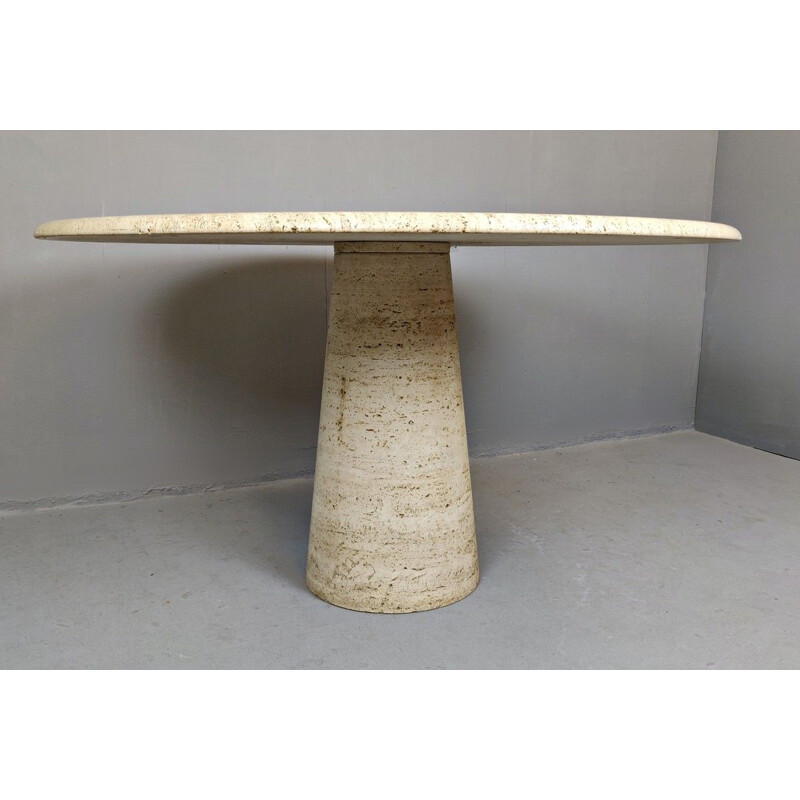 Vintage travertine table, 1970