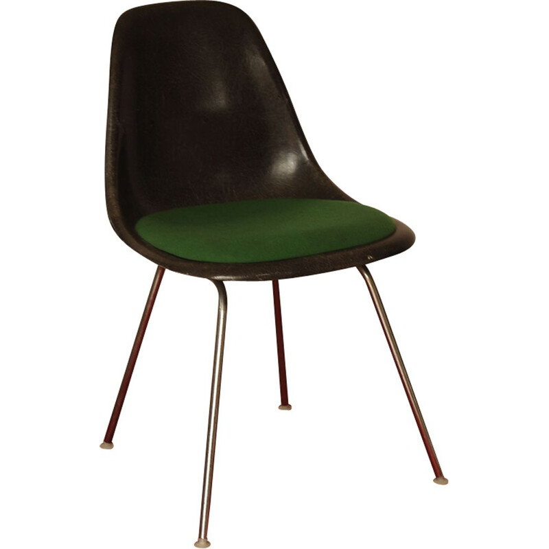 Sedia in fibra vintage di Charles e Ray Eames per Herman Miller