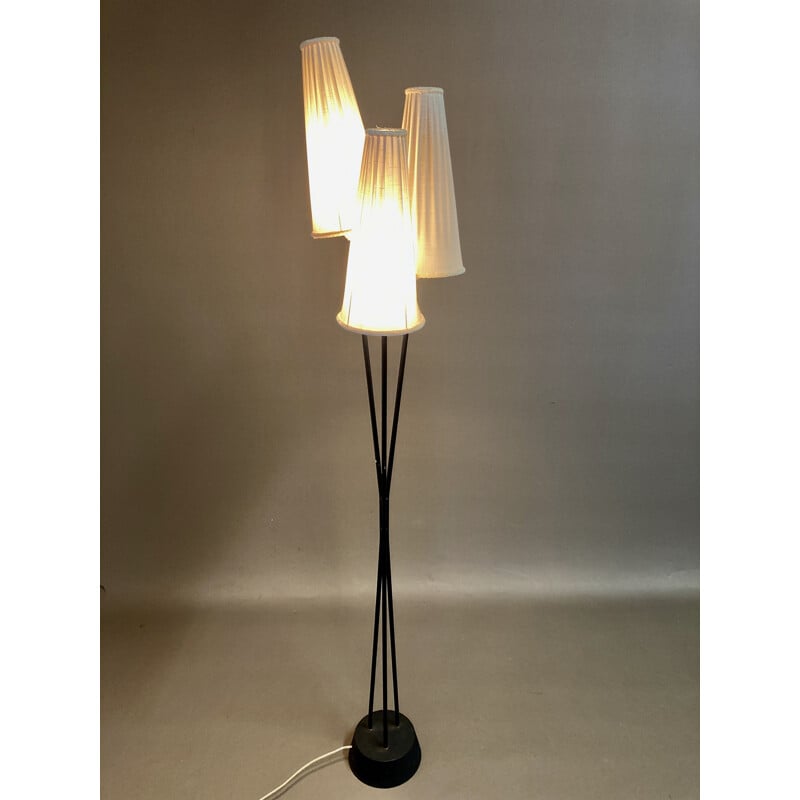 Vintage metal floor lamp 1950