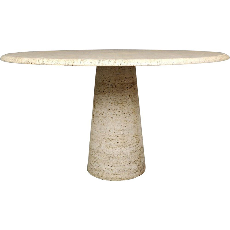 Vintage travertine table, 1970