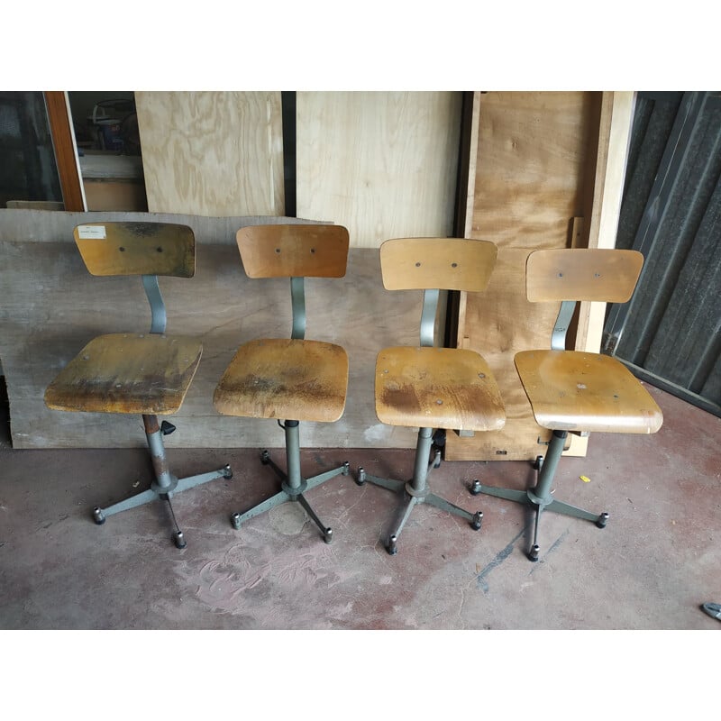 Vintage factory stool