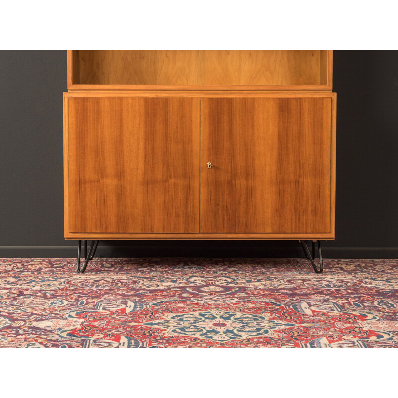 Vintage showcase, walnut veneer 1960