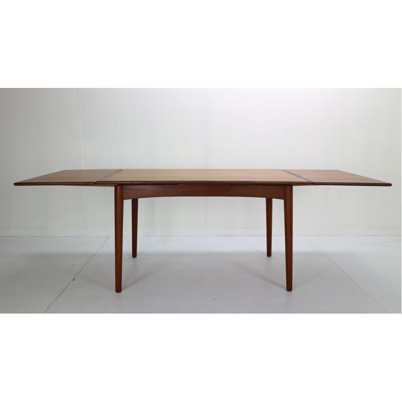 Vintage Extendable Teak Dining Table Danish 1960