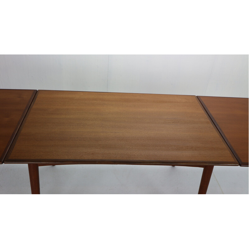 Vintage Extendable Teak Dining Table Danish 1960