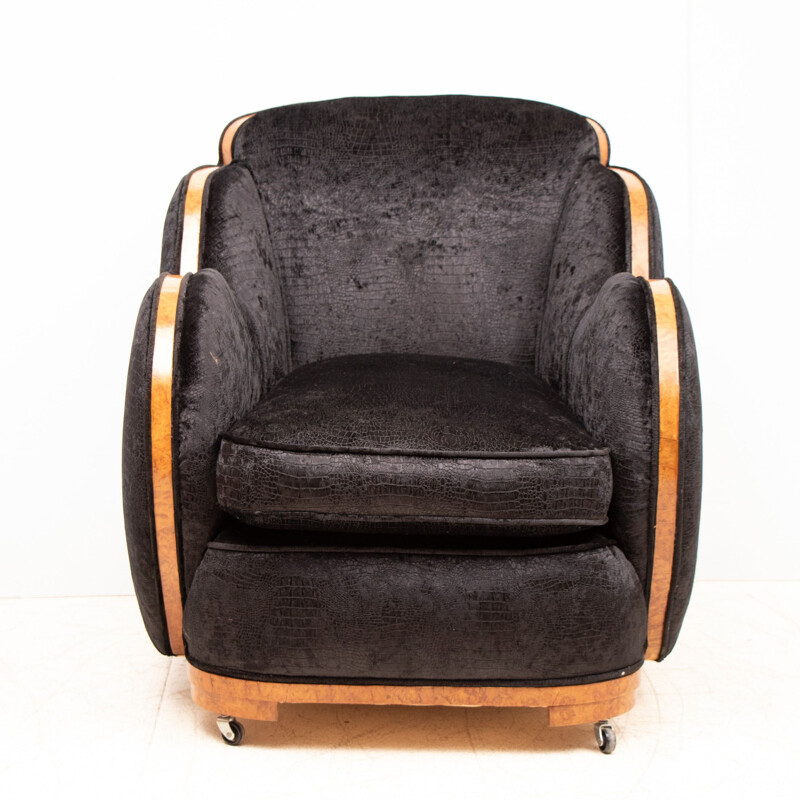 Paar vintage fauteuils met wolkenrug door Harry
