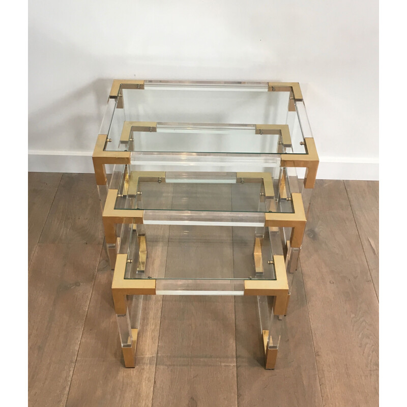 Set of 3 vintage Nesting Tables  1970