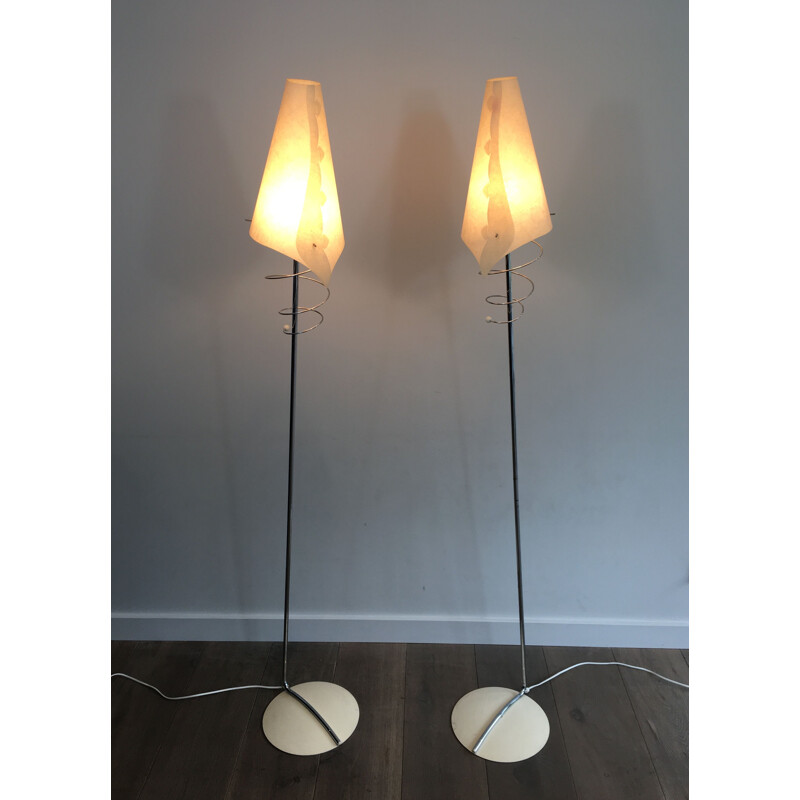 Pair of Vintage Floor Lampposts 1970