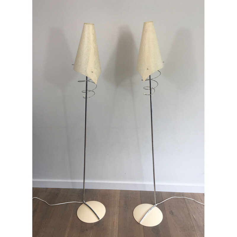 Pair of Vintage Floor Lampposts 1970