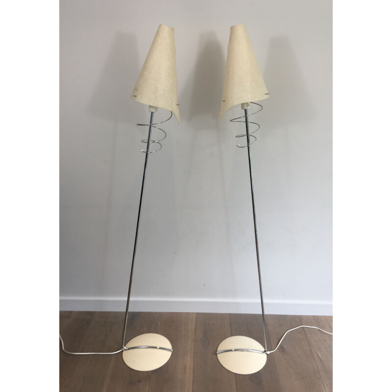 Pair of Vintage Floor Lampposts 1970