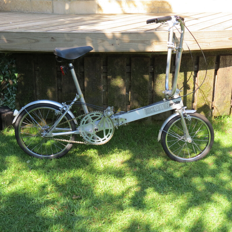 Vintage Aluminium Fold Up Bike Bickerton Portable 1970s