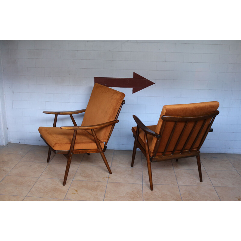 Pair of Vintage armchairs, Danish 1960 