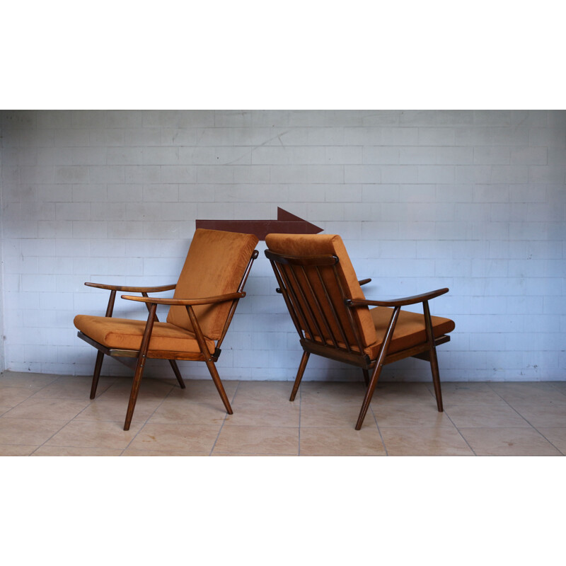 Paire de fauteuils Vintage, danois 1960 