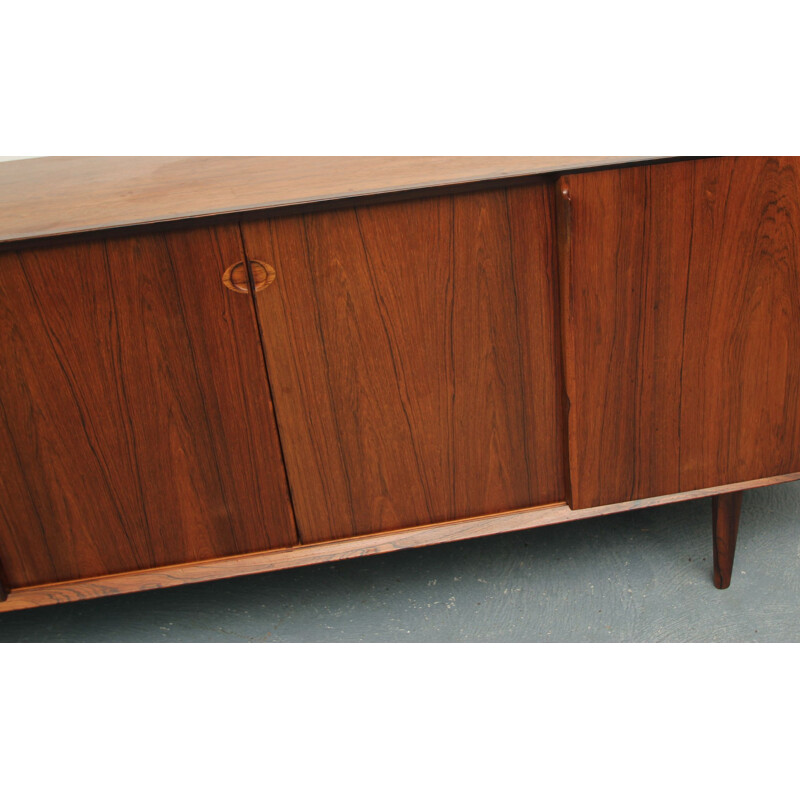 Vintage sideboard rosewood, Henry Rosengren Hansen 1960s