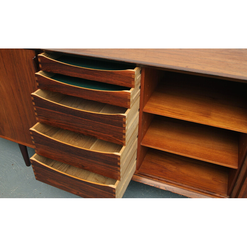 Vintage sideboard rosewood, Henry Rosengren Hansen 1960s