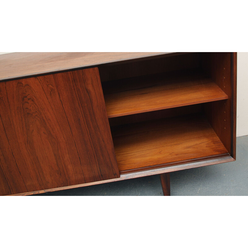 Vintage sideboard rosewood, Henry Rosengren Hansen 1960s