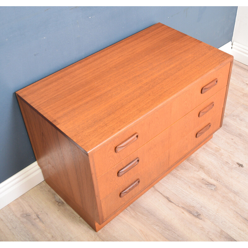 Vintage Teak G Plan Fresco TV Cabinet Chest Of Drawers Viktor Wilkins 1960s