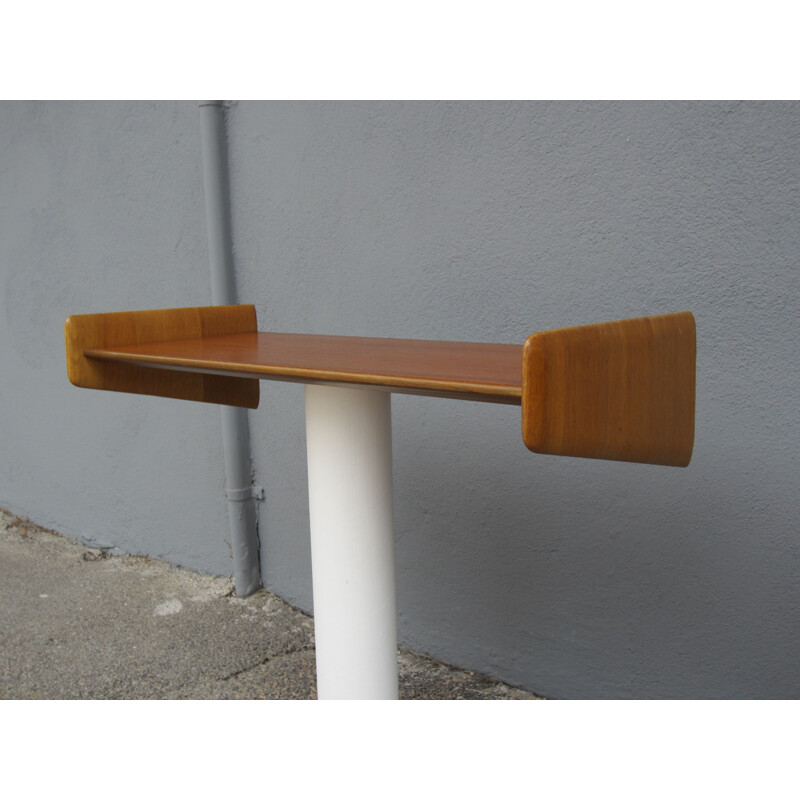 Pair of vintage bedside wall shelves Scandinavian