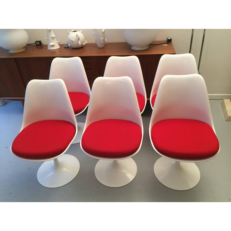 Set of 6 "Tulip" Knoll chairs, Eero SAARINEN - 2006